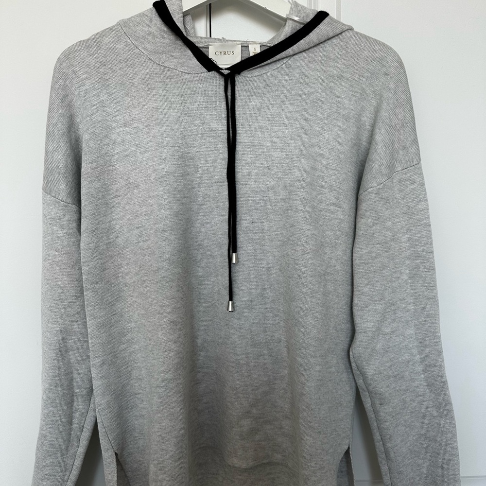 Cyrus Light Gray Hoodie Sweater